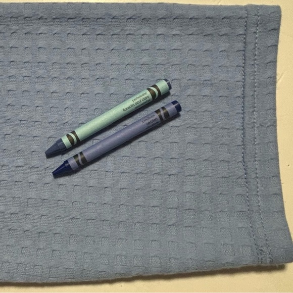 Suimo Square Waffle Wrap Robe Light Blue 3/4 Sleeves W/ belt XL LIKE NEW - Picture 6 of 11